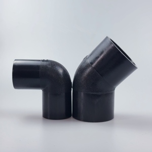 ข้อต่อท่อ HDPE SDR11 PE100 คุณภาพสูง ขนาด 110 มม. ข้องอ 90 องศา แบบขัดเงา - Product Image 3