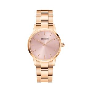 Montre à quartz élégante en acier inoxydable pour femmes, bracelet ultra-fin, montre-bracelet féminine - Product Image 1