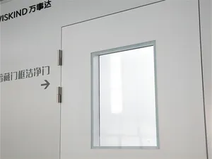 GMP Standard ISO 9001 Color Steel Frameless Seal Cleanroom Doors