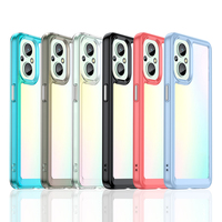 Funda de teléfono móvil anticaída de lujo transparente colorido acrílico a prueba de golpes para Xiaomi POCO F5 X5 Pro 5g M4 X4 GT C31 contraportada