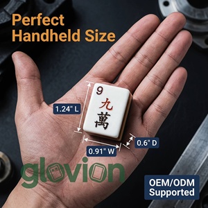 Jeu <span class=keywords><strong>de</strong></span> Mahjong <span class=keywords><strong>de</strong></span> luxe américain en acrylique bleu marine à 4 couches avec rangée <span class=keywords><strong>de</strong></span> tuiles et co en stock Lyla & Cypress Forest & Ash Burl - Product Image 4