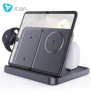 Itian 3 in 1 Wireless Charger Type C Fast Charging Stationfor Google Pixel Fold 7/7A/7 Pro/6/6 Pro/5/4/3/XL, Watch, Buds