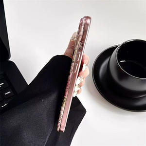 Funda para Celular con Marco Metálico Rosa, Estilo Urbano, para Chicas, Protección Total, Compatible con iPhone Air 17 16 15 14 Promax - Product Image 3