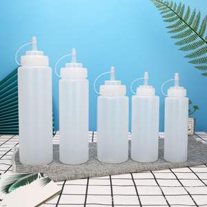 Wholesale 8oz plastic <b>squeeze</b> sauce <b>bottles</b> kitchen ketchup dispenser condiment <b>bottles</b> - Product Image 4
