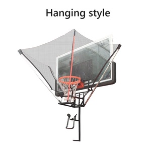 Hot bán thép không gỉ có thể điều chỉnh chiều cao bóng rổ rebounder trở lại máy bắn huấn luyện viên chụp thiết bị đào tạo - Product Image 3
