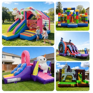 Castillo Inflable para Exteriores, Venta al por Mayor, Castillos Inflables Comerciales con Tobogán para Niños - Product Image 5