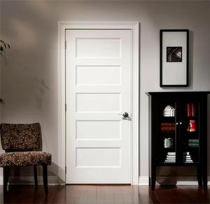 أبواب داخلية من الخشب الصلب بتصميم عصري جميل لغرف نوم الفلل وغيرها من الأبواب - Product Image 4