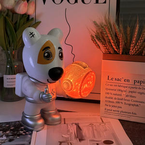 Enceinte Bluetooth Space Dog avec lumière sept couleurs, ornements ciel étoilé fantastique, audio portable, cadeau, subwoofer portable - Product Image 5