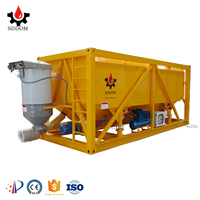 Silo de stockage horizontal portable, conteneur à cendres volantes, trémie, bunker, silo à ciment à vendre