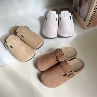 Chaussures d'été légères à bout ouvert pour femmes, à semelle épaisse, style mule Baotou, pour personnes pressées