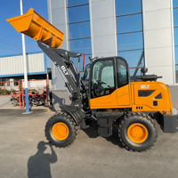 Chargeuse sur pneus compacte articulée à moteur diesel et pompe hydraulique haute performance pour la construction et les matériaux de construction