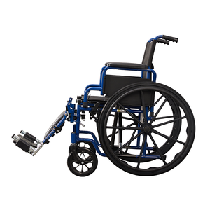 עיצוב חדש מסגרת פלדה מצופה אבקת כחול עם משענת רגל רוממת - Product Image 3