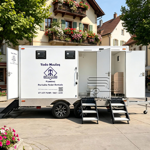 Remolque de Baño Portátil de Lujo con 4 Cabinas, <span class=keywords><strong>Precio</strong></span> de Fábrica, <span class=keywords><strong>para</strong></span> <span class=keywords><strong>Eventos</strong></span>, Uso Público en Exteriores - Product Image 2