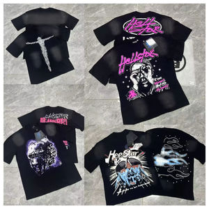 เสื้อยืดสไตล์คนดัง รุ่นจำลองเหมือนจริง 100% ผ้าฝ้ายหนานุ่ม ทรงโอเวอร์ไซส์ สวมใส่สบายสุดๆ สไตล์ Y2K แฟชั่นสตรีทสุดเทรนดี้ - Product Image 5