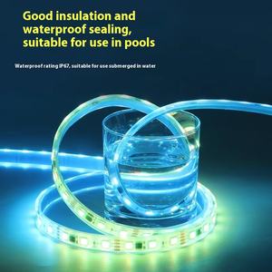 Tira de luces LED, cintas LED ambientales que cambian de Color flexibles inteligentes, luces LED decorativas impermeables para dormitorio - Product Image 3