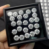 Moissanite SICGEM de haute qualité, blanc jaune, clarté VVS1, 6,5 mm, 1 carat, taille brillant, pierre libre, certifiée par un tiers pour les bijoux