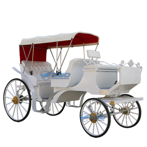 Voiture de tourisme électrique avec carrosserie blanche, intérieur rouge et auvent – Transport spécial - Product Image 1