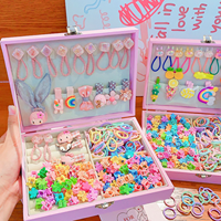 En Gros Épingle à Cheveux de Dessin Animé pour Enfants Fille Douces Fleurs Élastiques Cheveux Épingles Mode Barrettes Accessoires Cheveux Filles Coffret Cadeau