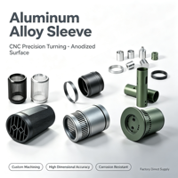Manchon de torche et coque de lampe de poche en alliage d'aluminium usiné CNC de précision pour usinage avec finition anodisée - Composants de quincaillerie sur mesure