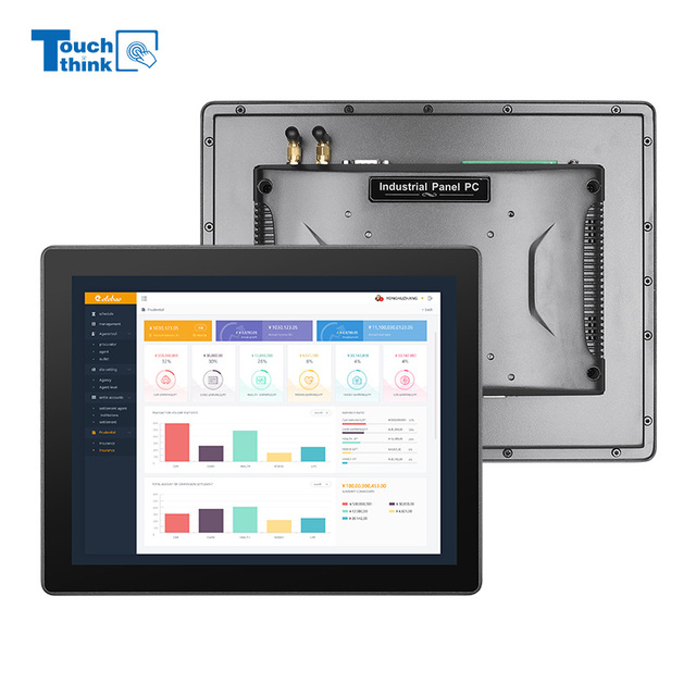 OEM 10-Inch Fanless IO Panel PC Kiosk Waterproof 24V 1000 Nit 215 Industrial IPC 24V Touchscreen Industrial Computer Accessory