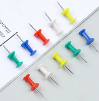 Épingles à tête colorées en plastique prêtes à être expédiées, pour tableau en liège, mur photo, fournitures de bureau et scolaires
