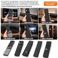 Télécommande IR 17 touches, couleur 195mm 45g personnalisable pour Audio/TV/TV-box, STB