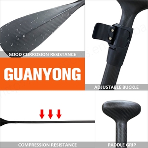 Fibra de carbono ajustable para deportes acuáticos Nueva llegada Logotipo personalizable Equipo de surf Dragon Boat Kayak Board Paddle - Product Image 3