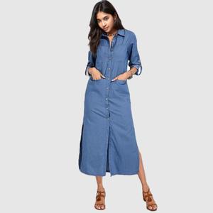 กระโปรงยีนส์เดรสยาวแฟชั่นผู้หญิง - Product Image 2