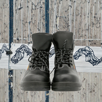 Chaussures d'isolation diélectrique PPEMAX 10kV | Bottes de travail en cuir antidérapantes imperméables et résistantes aux chocs électriques pour électriciens