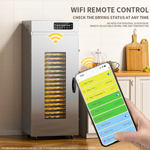 22 bandejas rotativas de acero inoxidable para alimentos, secador de Chile, Máquina secadora de frutas, deshidratador de setas de rotación comercial - Product Image 3