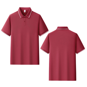 เสื้อเชิ้ตแขนสั้นผ้าคอตตอนยืด 40S คุณภาพสูง 220 กรัม สีพื้น ปกเสื้อแบบปกเชิ้ต สำหรับธุรกิจและสำนักงาน  รับทำโลโก้ตามสั่ง - Product Image 4