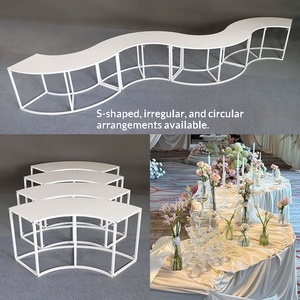 Nuovi Accessori per Matrimoni: Supporto Circolare a Forma di S per <span class=keywords><strong>Tavolo</strong></span> dei Dessert, Decorazione per Location di Matrimoni all'Aperto, Ornamenti da <span class=keywords><strong>Tavolo</strong></span>, Supporto per Fiori - Product Image 2