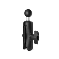 Support de moniteur robuste pour camion, bras à double rotule, fixation 2,25 pouces, support de tablette, support PC portable, double fixation à rotule