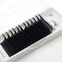 Véritable vison personnalisé plateau d'extension de cils individuels doux faux Extensions de cils individuels cils individuels Semi permanents