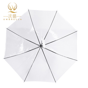 <span class=keywords><strong>Parapluie</strong></span> long transparent tendance, semi-automatique, avec logo personnalisé, idéal pour les voyages et la photographie, protection soleil et pluie, vente en gros - Product Image 3