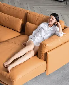 가죽 거실 세트 판매 유럽 이탈리아 소파 세트 reclining 가죽 패브릭 단면 침대 소파