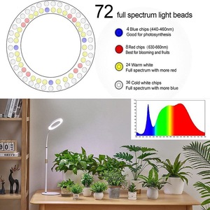 室内植物幼苗花卉果实多汁水培可调光W定时器发光二极管地板桌面全光谱生长灯 - Product Image 3