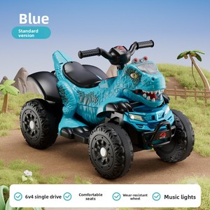 Moto électrique pour enfants en forme de dinosaure de dessin animé, jouet à roulettes pour enfants de 2 à 4 ans, alimenté par batterie, en plastique, unisexe - Product Image 3