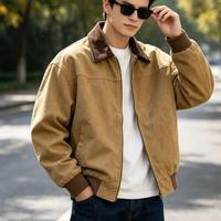 Veste de travail zippée, vêtements pour hommes, blousons décontractés, vêtements de travail, manteau