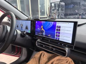 Autoradio à double écran 12,3 pouces 2,5K, CarPlay <span class=keywords><strong>sans</strong></span> <span class=keywords><strong>fil</strong></span>, 8 cœurs, TPMS, contrôle tactile des portes pour tramway vietnamien universel - Product Image 3