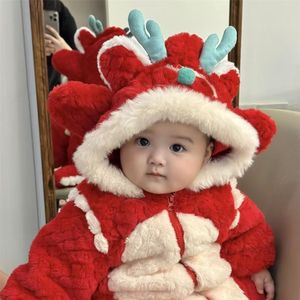 Vêtements de Nouvel An pour bébés, motif <span class=keywords><strong>Dragon</strong></span> Wter, combinaison festive pour bébés, super mignonne - Product Image 4