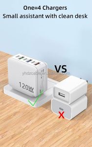 USB C Charger Block PD 20W QC 2.0 Quick USB Fast Charger 5 Ports UK EU US <b>Plug</b> Wall Travel Charge Fo iPhone 13 14 15 16 - Product Image 4