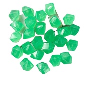 Pierres lumineuses en forme de diamant pour l'aménagement d'aquariums, mini galets lumineux en plastique pour la décoration des aquariums et des jardins