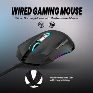 Accessoires informatiques d'usine de la meilleure qualité Oem LOGO personnalisé <span class=keywords><strong>Souris</strong></span> de jeu filaire optique RVB rétroéclairée ergonomique verticale pour joueur - Product Image 5