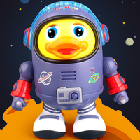 Offres Spéciales Dancing Space Ducks Can Sing Swinging Robots Early Education Intelligence Cute Duck Dolls Jouets anglais pour enfants