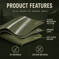 Tela Ecológica Recubierta de TPU para Equipos de Exterior y Uso en Automóviles, Impermeable, Duradera, Camuflaje, Ropa Táctica para la Lluvia, Material Personalizado