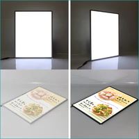 Caja de Luz LED de Panel de Vidrio Ultrafino, Caja de Luz Suspendida, Venta al Por Mayor El Material Es Vidrio Templado + Perfil de Aluminio