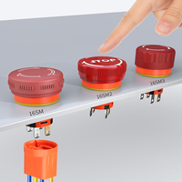 Interrupteurs d'arrêt d'urgence LANBOO, taille de montage 16 mm, action de verrouillage, boîtier en plastique ignifuge, interrupteur d'alimentation LB16SM