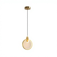 Lampe à anneau LED Seeky, nouveau design, luminaire suspendu circulaire, lampe suspendue pour chambre à coucher