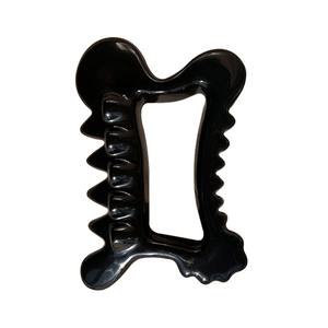 Planche Gua Sha en céramique noire pour <span class=keywords><strong>Massage</strong></span> du <span class=keywords><strong>visage</strong></span> et du corps femmes hommes outil de ligne de mâchoire soulage le Stress musculaire et la douleur - Product Image 5